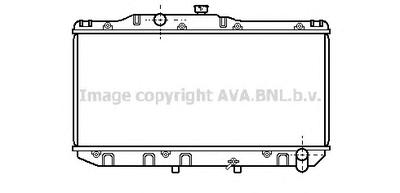 Радиатор, охлаждение двигателя AVA QUALITY COOLING TO2111