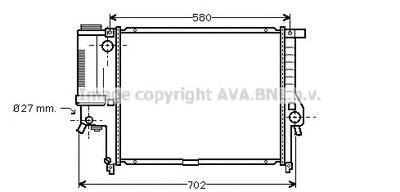 Радиатор, охлаждение двигателя AVA QUALITY COOLING BW2140