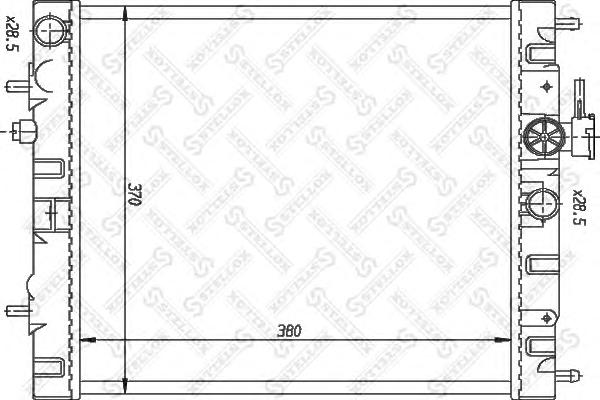 Радиатор, охлаждение двигателя STELLOX