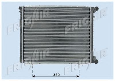 Радиатор, охлаждение двигателя FRIGAIR 01093046