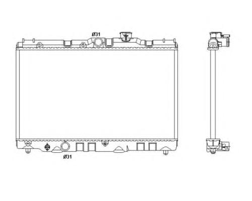 Радиатор, охлаждение двигателя NRF