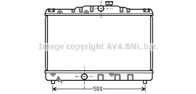 Радиатор, охлаждение двигателя AVA QUALITY COOLING TO2115