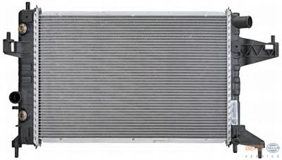 Радиатор, охлаждение двигателя HELLA