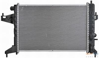 Радиатор, охлаждение двигателя HELLA