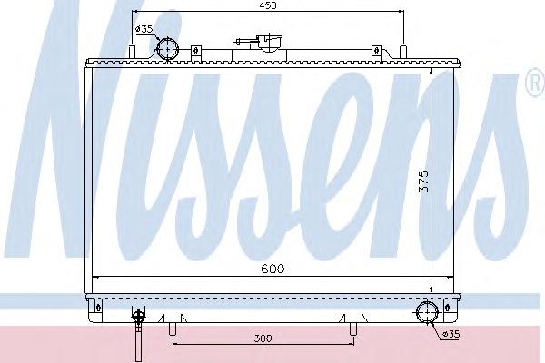 Радиатор, охлаждение двигателя NISSENS