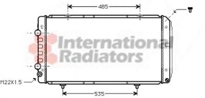 Радиатор, охлаждение двигателя VAN WEZEL 40002146