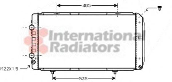 Радиатор, охлаждение двигателя VAN WEZEL