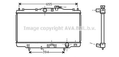 Радиатор, охлаждение двигателя AVA QUALITY COOLING HD2118
