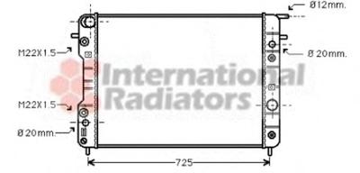 Радиатор, охлаждение двигателя VAN WEZEL 37002193