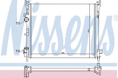 Радиатор, охлаждение двигателя NISSENS 67246
