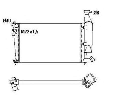 Радиатор, охлаждение двигателя NRF