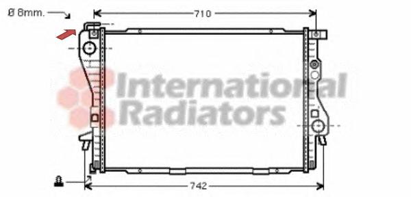 Радиатор, охлаждение двигателя VAN WEZEL