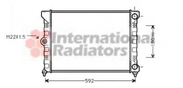 Радиатор, охлаждение двигателя VAN WEZEL