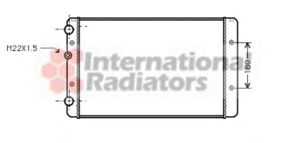 Радиатор, охлаждение двигателя VAN WEZEL