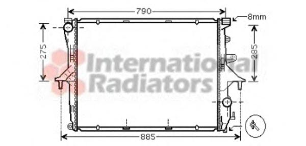 Радиатор, охлаждение двигателя VAN WEZEL