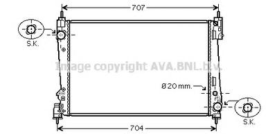 Радиатор, охлаждение двигателя AVA QUALITY COOLING FTA2312