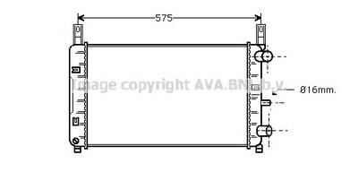 Радиатор, охлаждение двигателя AVA QUALITY COOLING FD2117