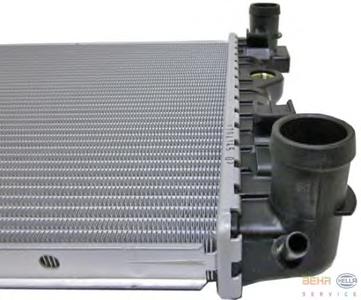 Радиатор, охлаждение двигателя HELLA