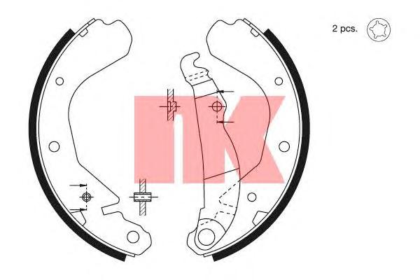 Комплект тормозных колодок NK