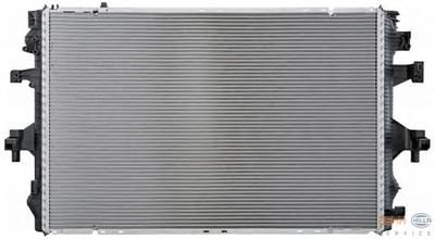 Радиатор, охлаждение двигателя HELLA