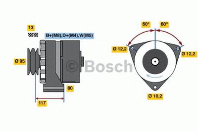 Генератор BOSCH 0986041580