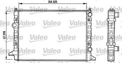 Радиатор, охлаждение двигателя VALEO 731007