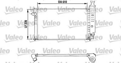 Радиатор, охлаждение двигателя VALEO 810919