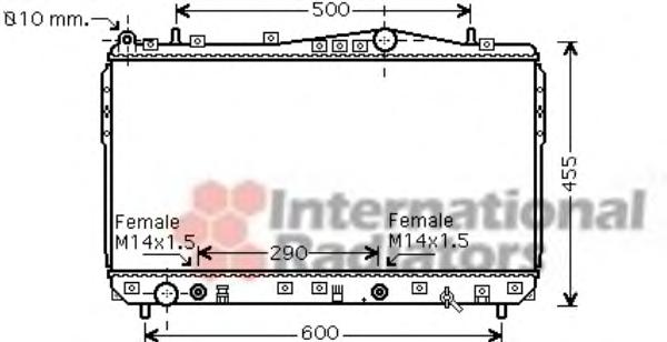 Радиатор, охлаждение двигателя VAN WEZEL