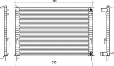 Радиатор, охлаждение двигателя MAGNETI MARELLI 350213914000
