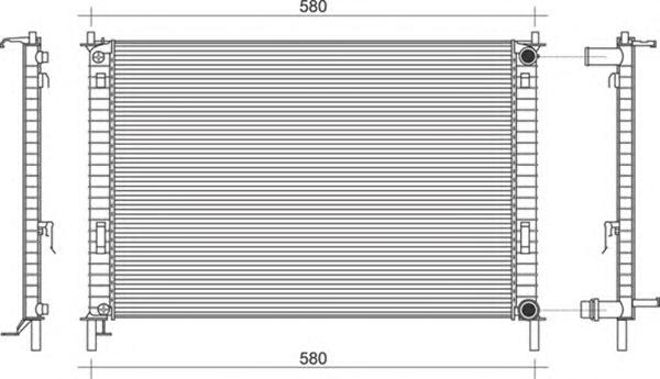 Радиатор, охлаждение двигателя MAGNETI MARELLI