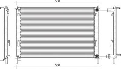 Радиатор, охлаждение двигателя MAGNETI MARELLI 350213916000