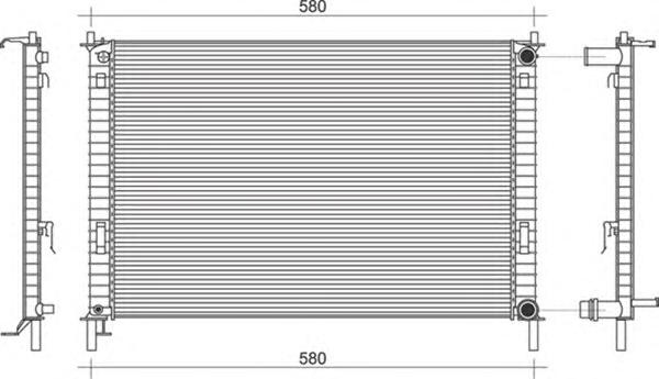 Радиатор, охлаждение двигателя MAGNETI MARELLI