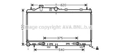 Радиатор, охлаждение двигателя AVA QUALITY COOLING SU2066