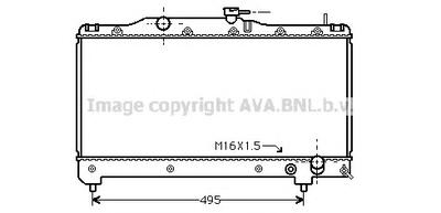 Радиатор, охлаждение двигателя AVA QUALITY COOLING TO2163