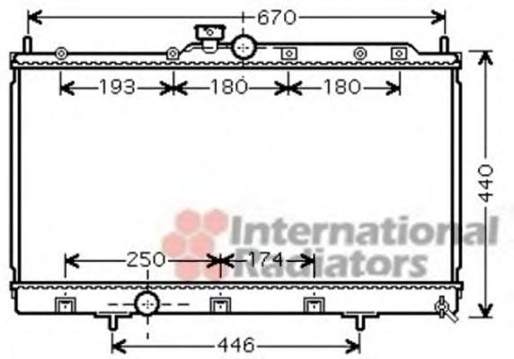 Радиатор, охлаждение двигателя VAN WEZEL