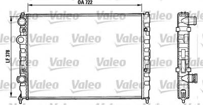 Радиатор, охлаждение двигателя VALEO 731006