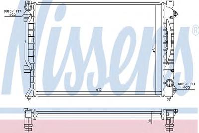 Радиатор, охлаждение двигателя NISSENS 60422