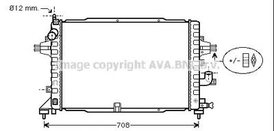 Радиатор, охлаждение двигателя AVA QUALITY COOLING OLA2383