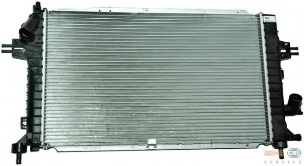 Радиатор, охлаждение двигателя HELLA