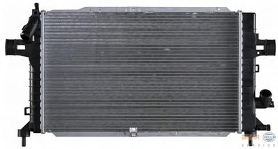 Радиатор, охлаждение двигателя HELLA