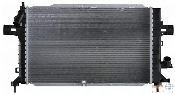 Радиатор, охлаждение двигателя HELLA