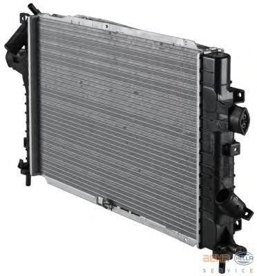 Радиатор, охлаждение двигателя HELLA