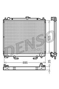Радиатор, охлаждение двигателя DENSO DRM45015