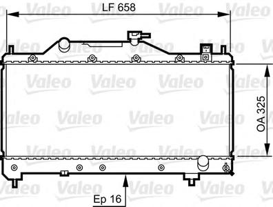 Радиатор, охлаждение двигателя VALEO 734401