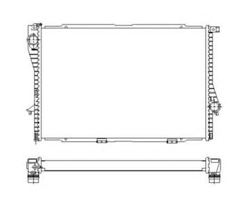 Радиатор, охлаждение двигателя NRF 55322