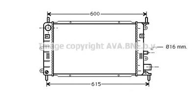 Радиатор, охлаждение двигателя AVA QUALITY COOLING FD2149