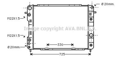 Радиатор, охлаждение двигателя AVA QUALITY COOLING OLA2199