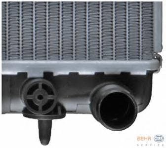 Радиатор, охлаждение двигателя HELLA