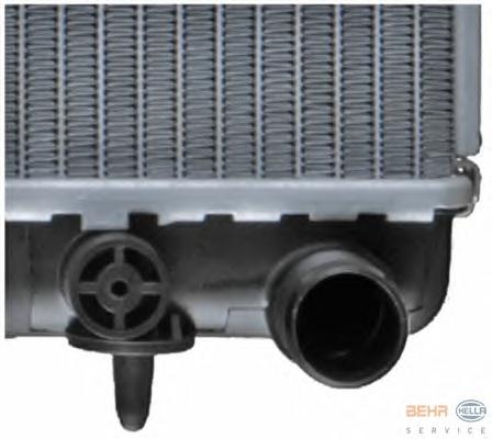 Радиатор, охлаждение двигателя HELLA