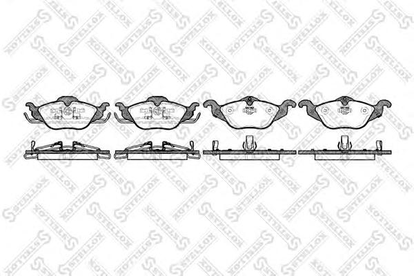 Комплект тормозных колодок, дисковый тормоз STELLOX